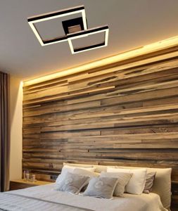 Plafoniera di legno  per camera da letto luci orientabili led 18w 3000k