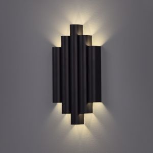 Applique led 21w 3000k design elegante nero moderna per salone