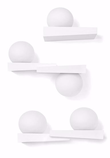 Applique design gesso bianca cicladi sforzin moderna