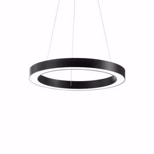 Oracle sp d50 ideal lux lampadario rotondo nero led 3000k 28w