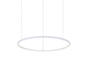 Hulahoop ideal lux lampadario moderno luminoso cerchio led 31w 3000k 61cm