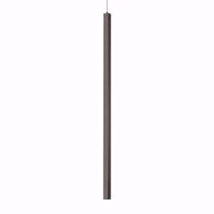 Ideal lux ultrathin lampadario pendente nero quadrato led 3000k 11,5w 100cm