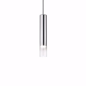 Ideal lux look lampada a sospensione cromo cilindro per cucina