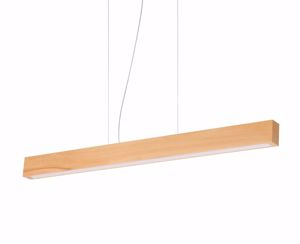 Ideal lux craft lampadario in legno naturale led 36w 3000k tavolo da pranzo cucina