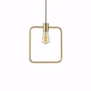 Ideal lux abc square lampadario pendente oro ottone per penisola cucina