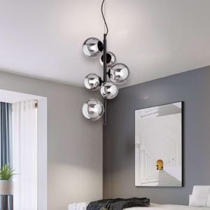 Ideal lux perlage sp6 lampadario pendente fum&egrave; per camera da letto