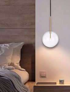 Equinoxe sp1 d20 ottone ideal lux lampadario comodino camera da letto