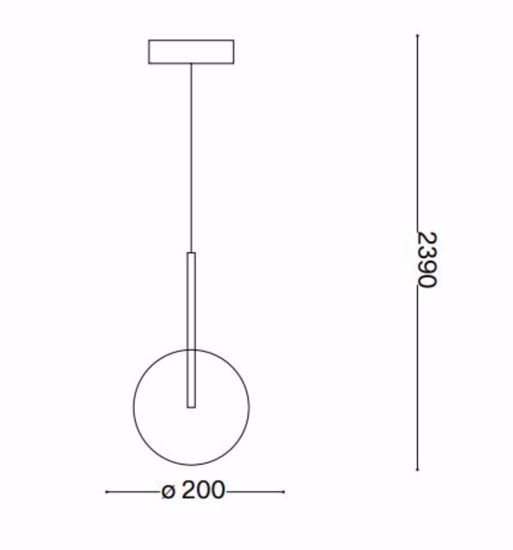 Equinoxe sp1 d20 cromo ideal lux lampadario cromo sfera vetro