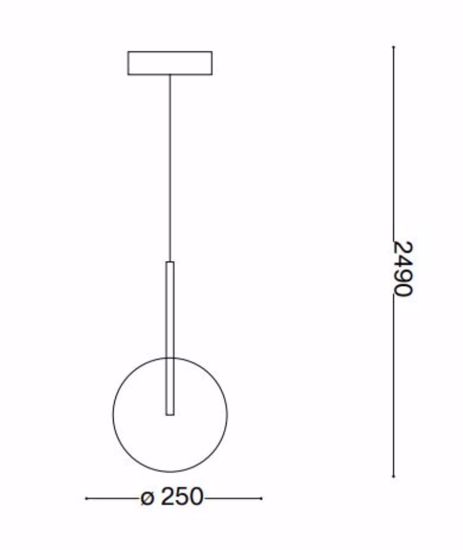 Equinoxe sp1 d25 cromo ideal lux lampadario sfera boccia vetro