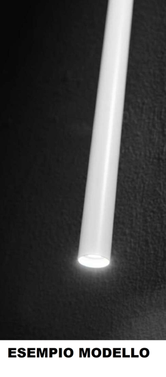 Ideal lux ultrathin sp d100 round cromo lampadario cilindro led 11,5w 3000k