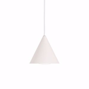 Ideal lux a-line sp1d13 lampada da cucina a sospensione cono bianco