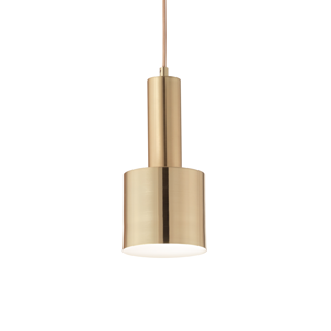Holly sp1 ideal lux lampadario da cucina cilindro ottone satinato