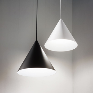 A-line sp1 d30 ideal lux lampada a sospensione cono nero per cucina moderna