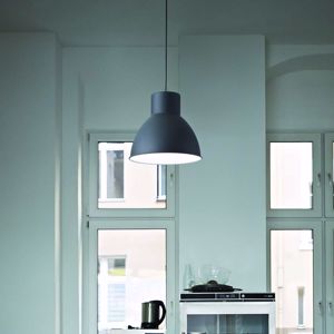 Lampadario da cucina moderna cupola 40cm di vetro bianco - 4491