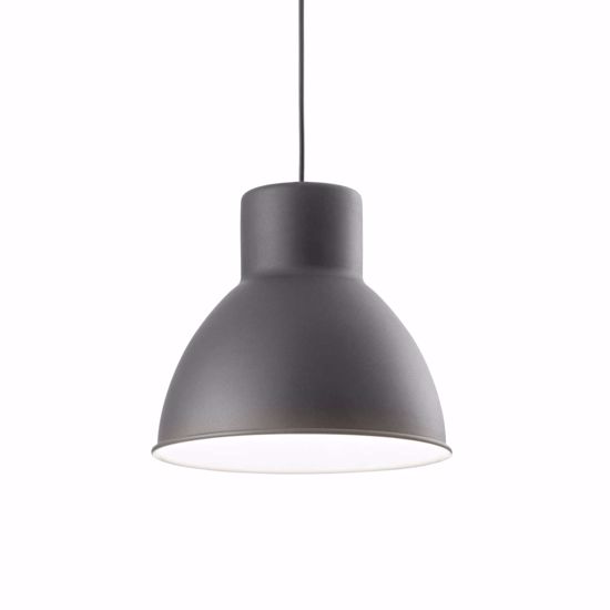 Ideal lux metro sp1 lampadario cupola grigio da cucina moderna