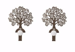 Due appendiabiti da parete colore bronzo albero della vita promozione ultima coppia