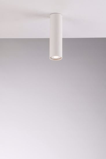 Faretto gu10 led bianco cilindro da soffitto fp