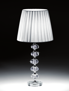 Lampada da tavolo di vetro cristallo trasparente per salotto classico - 68A3