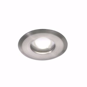 Faretto incasso  soffitto per bagno doccia rotondo nickel ip65 1w 3000k 220v