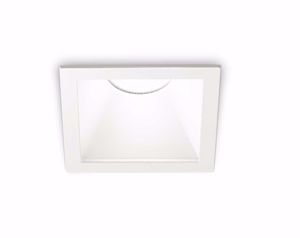 Game trim square ideal lux faretto quadrato da incasso  soffitto 11w 2700k bianco
