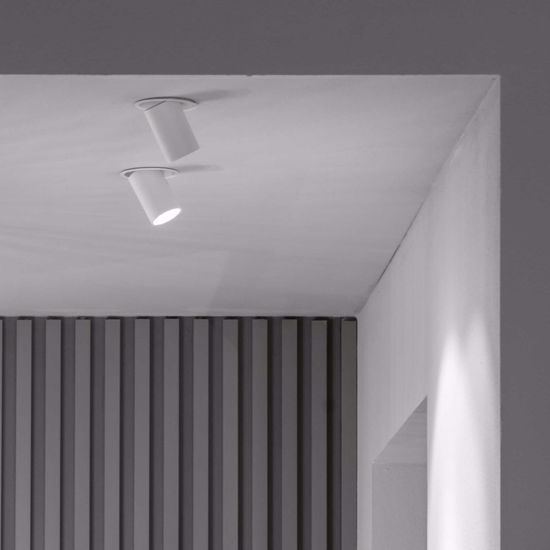 Nova ideal lux faretto da incasso led orientabile bianco per soffitto cartongesso 12w 4000k 220v