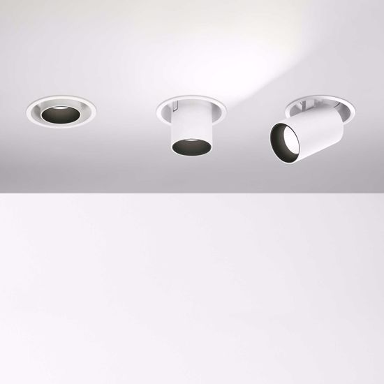Nova ideal lux faretto da incasso led orientabile bianco per soffitto cartongesso 12w 4000k 220v