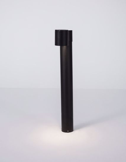 Lampione nero da giardino per esterno luce orientabile ip54 moderno