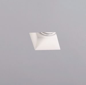 Sforzin attica faretto da incasso a soffitto gesso bianco quadrato luce orientabile gu10