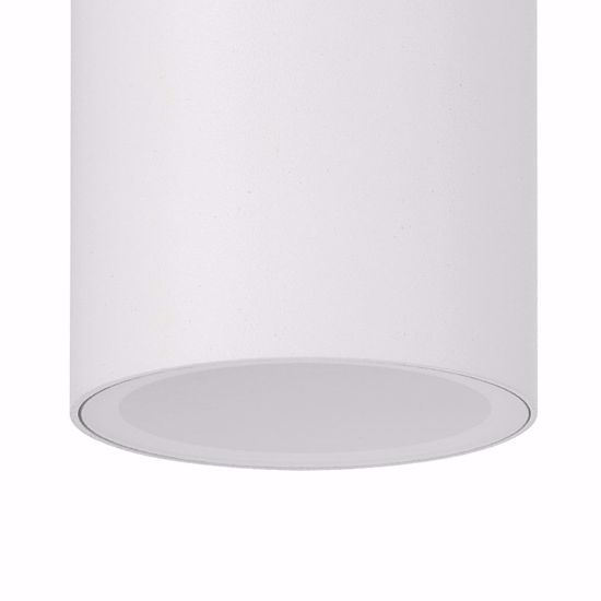 Faretto plafone bianco per esterno da soffitto cilindro gu10 220v ip54