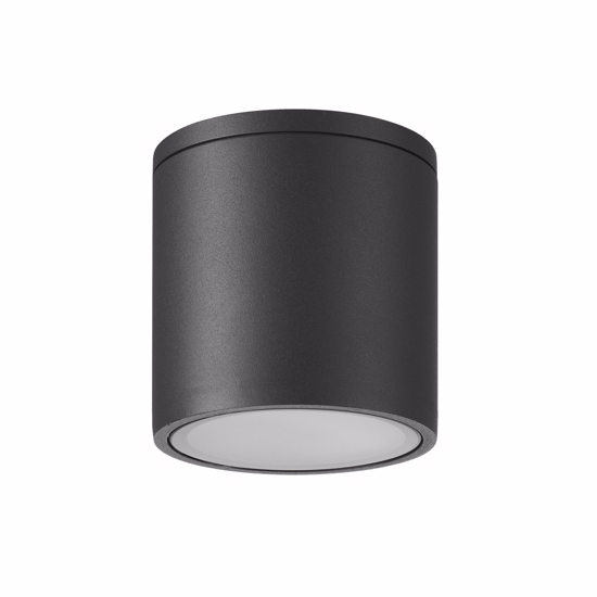 Faretto per esterno da soffitto cilindro antracite