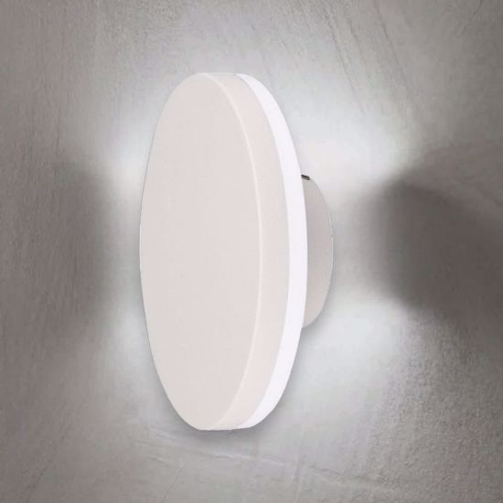 Applique da esterno disco bianco  9,6w 3000k ip54