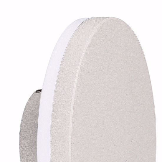 Applique da esterno disco bianco led 9,6w 3000k ip54