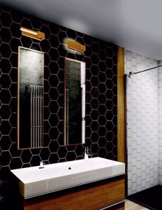 Applique lampada led per specchio da bagno oro moderno luce orientabile ip44