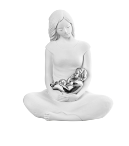 Statuina nascita scultura soprammobile maternita
