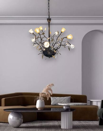 Lampadario per soggiorno classico ferro battuto mm lampadari fp