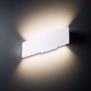 Applique zig zag bianco ap1 d29 led 12,5w 3000k ideal lux moderna