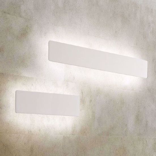 Applique ideal lux zig zag ap d53 bianco led 23w 3000k moderna