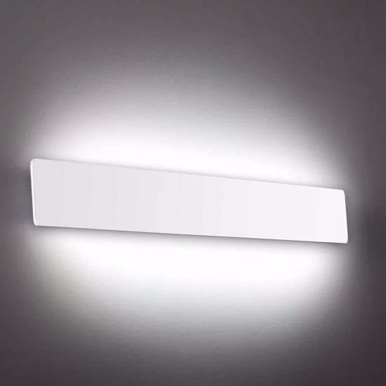 Applique zig zag bianco ideal lux d53 led 23w 4000k rettangolare moderna