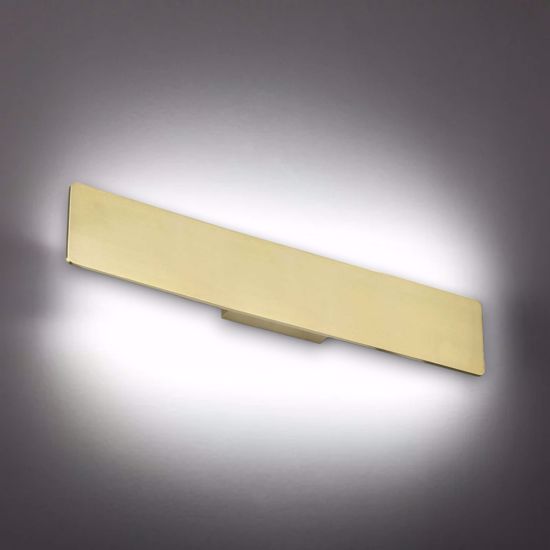 Zig zag ottone ap1 d53 ideal lux applique moderna led 23w 3000k per interni