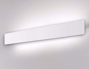 Applique zig zag ap1 bianco d75 ideal lux led 30w 3000k rettangolare moderna