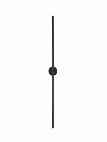 Applique led 15w bacchetta nera sottile 90cm 3500k moderna