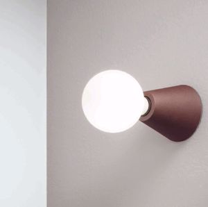Applique lampada da parete soffitto design moderno corten fog ondaluce