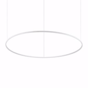 Oracle slim sp d150 round dali lampadario anello bianco ideal lux 78w 3000k dimmerabile