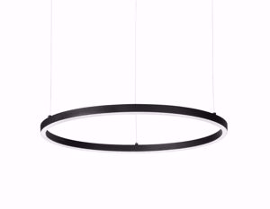Oracle slim sp d070 round ideal lux led 3000k dimmerabile lampadario moderno cerchio nero