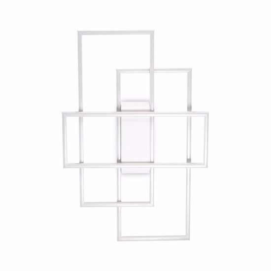 Ideal lux frame pl rettangolo plefoniera led 31w 3000k moderna bianca