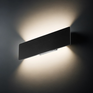 Applique zig zag nero ap1 d29 ideal lux led 12,5w 3000k per interni moderni