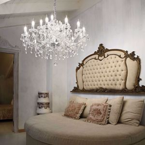 Napoleon sp18 ideal lux lampadario classico vetro soffiato 18 luci per camera da letto