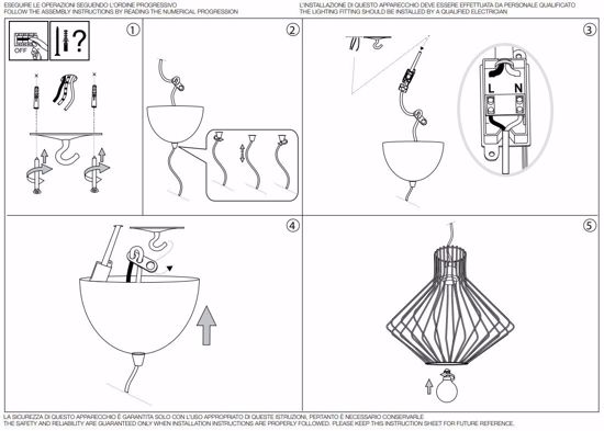Ampolla-4 sp1 ideal lux  bianco lampadario pendente per isola cucina cavo regolabile