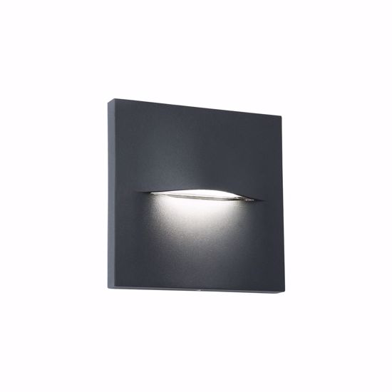 Segnasso per esterno grigio antracite led 3w 3000k ip65 220v