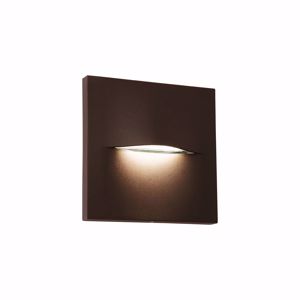 Segnapasso per esterni led marrone senza incasso 3w 3000k ip65 220v